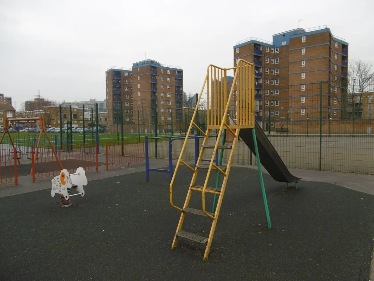A playground on the Little Ilford Estate, Newham