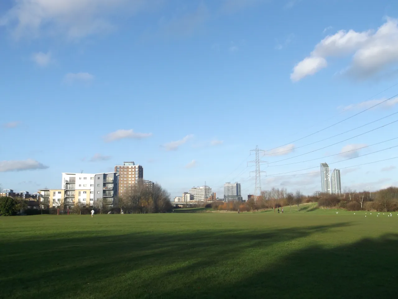 The recreational ground at Little Ilford Park, Newham