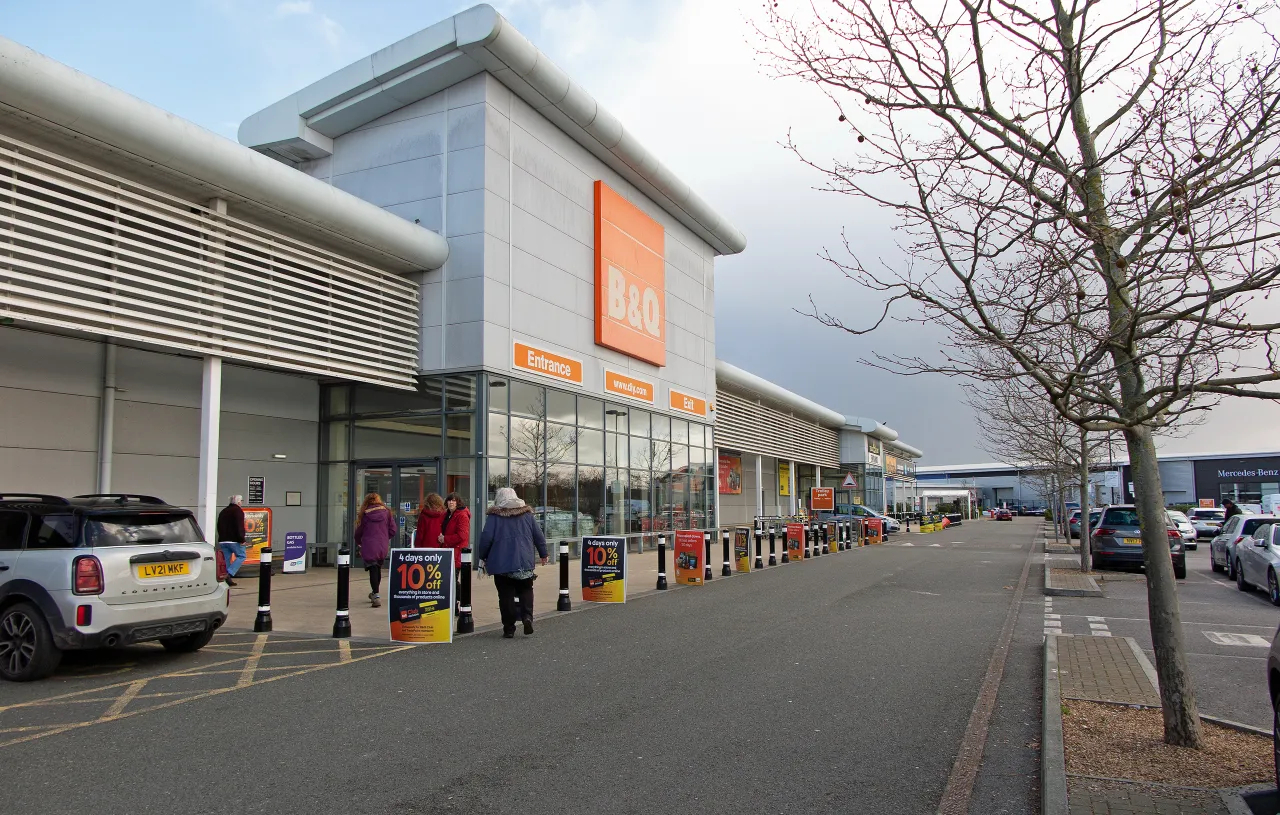 B&Q store at Bell Green Retail Park, Lower Sydenham