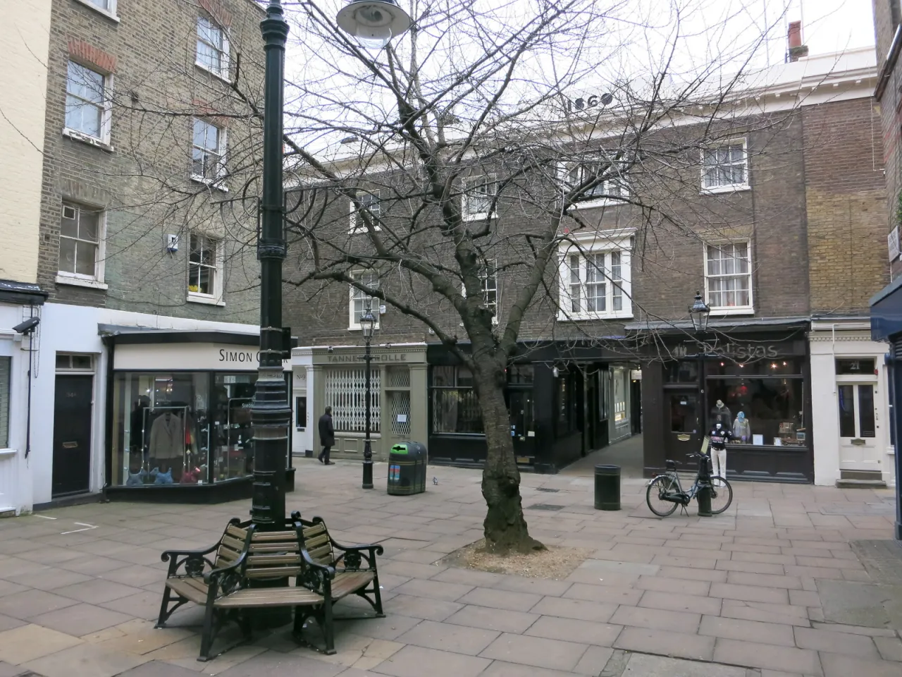 Shepherd Market in Mayfair, the small square of shops and cafes at its centre