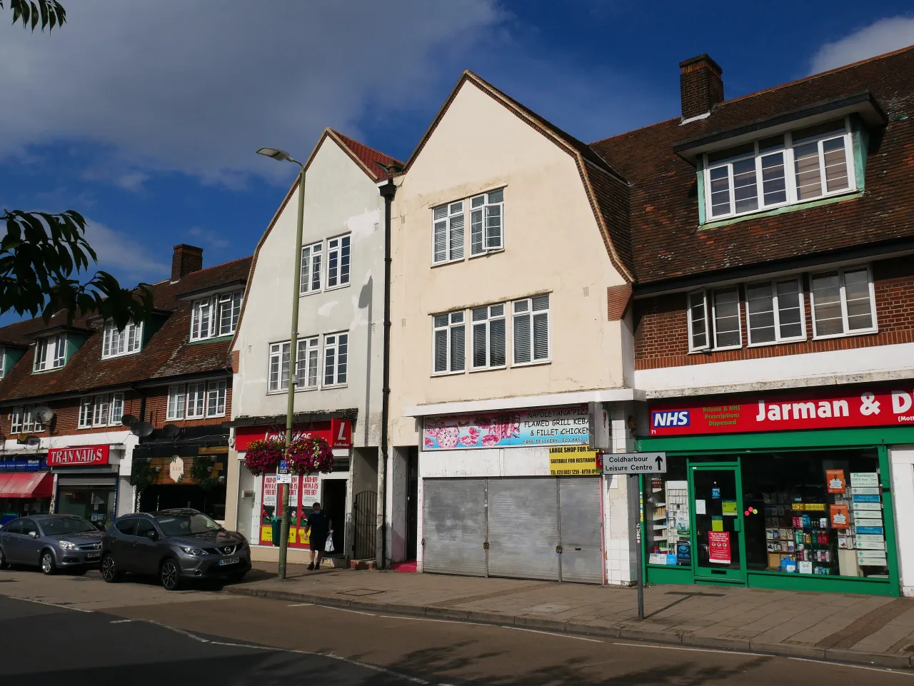 The parade of shops on Mottingham Road, the local centre of Mottingham, SE9