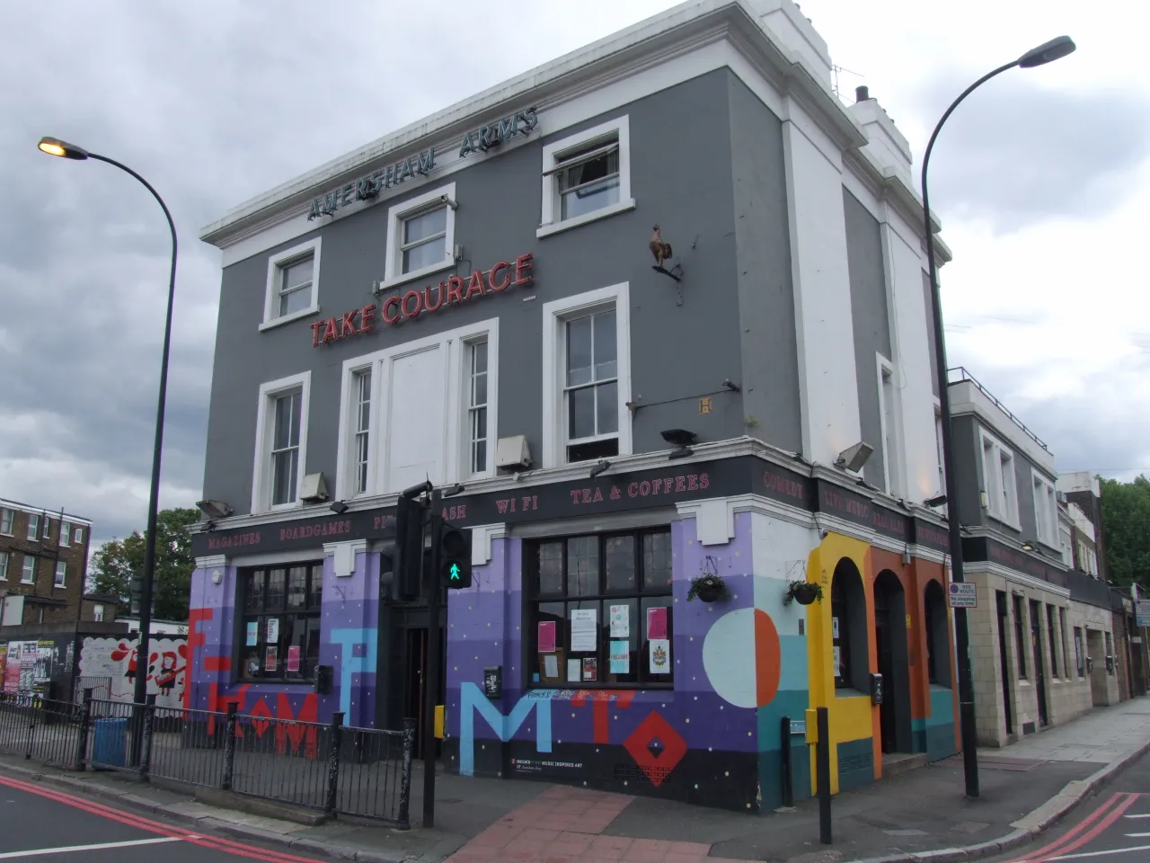 The Amersham Arms, a live music venue and pub on New Cross Road