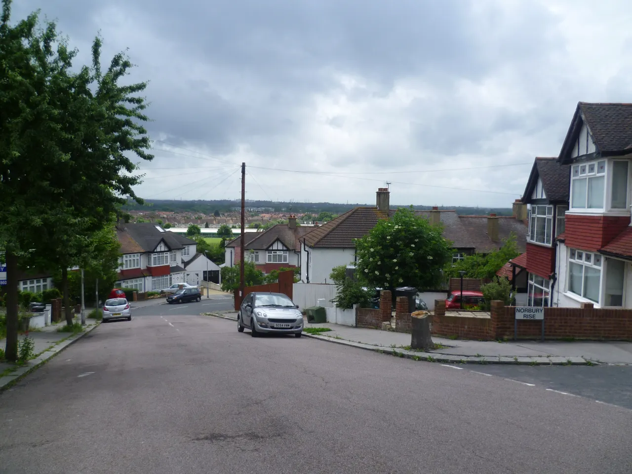 Ena Road on Pollards Hill, part of the council estate built near Norbury