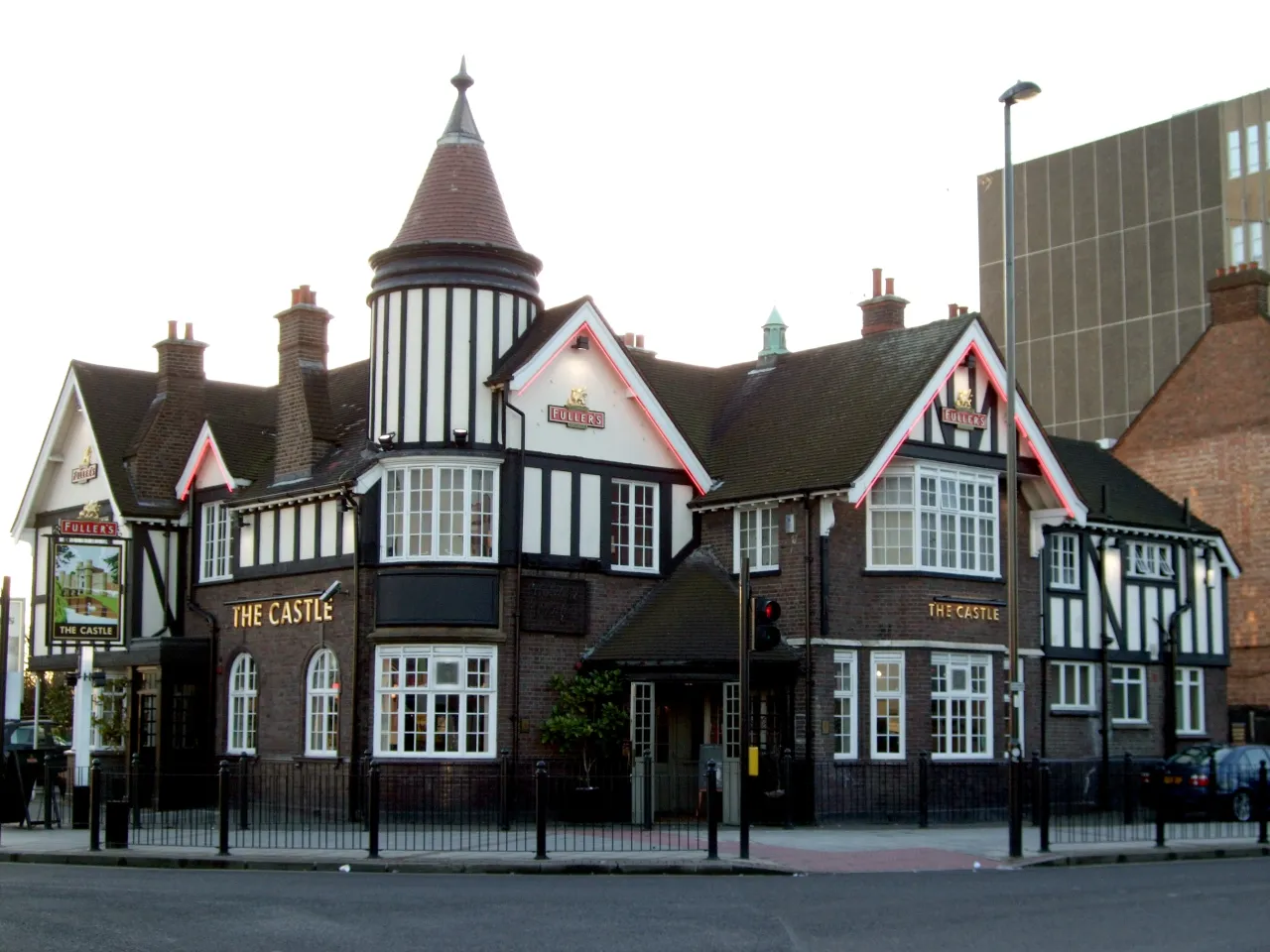 The Castle pub on Victoria Road, opposite North Acton station