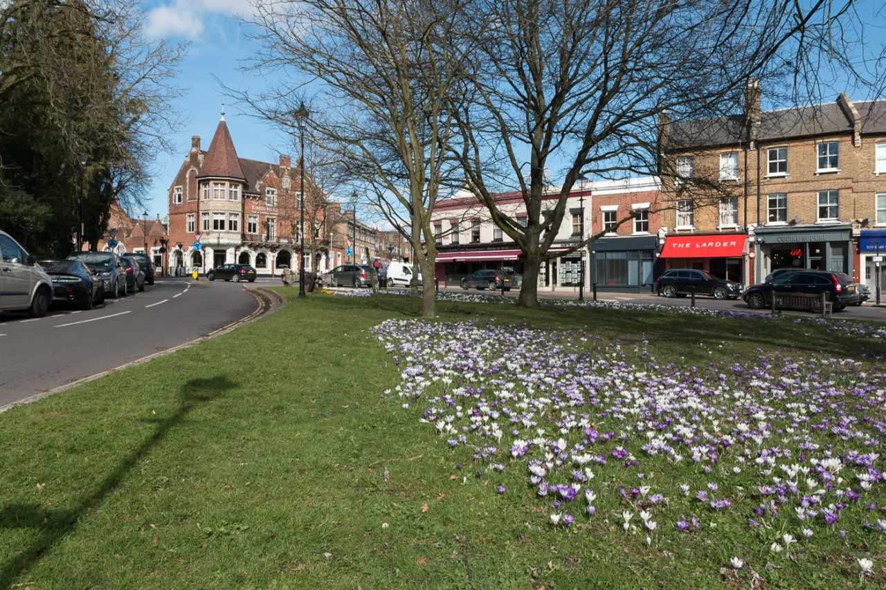 The Green at Winchmore Hill, a neighbouring area of Enfield near Palmers Green