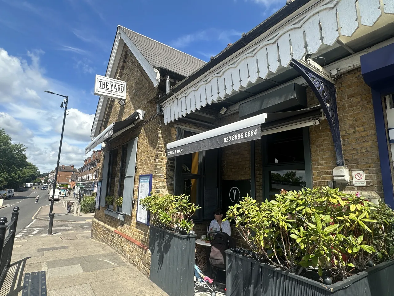 The Yard Cafe outside Palmers Green station on Aldermans Hill