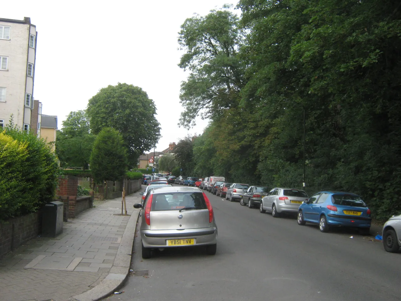 A tree-lined residential street in Anerley Park, Penge