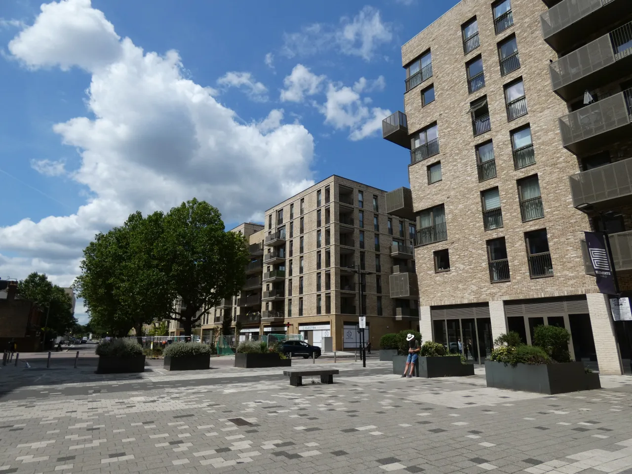 New apartment blocks on the redeveloped Alma Estate in Ponders End