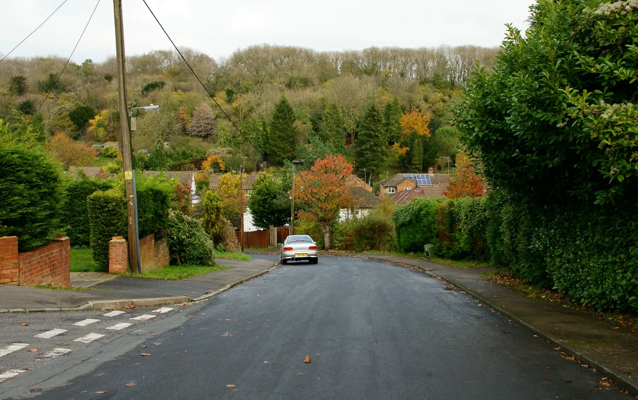 Keston Avenue in Old Coulsdon, Surrey, a residential road near Riddlesdown