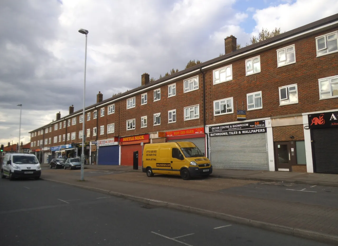 Row of shops on West End Road, Ruislip Gardens