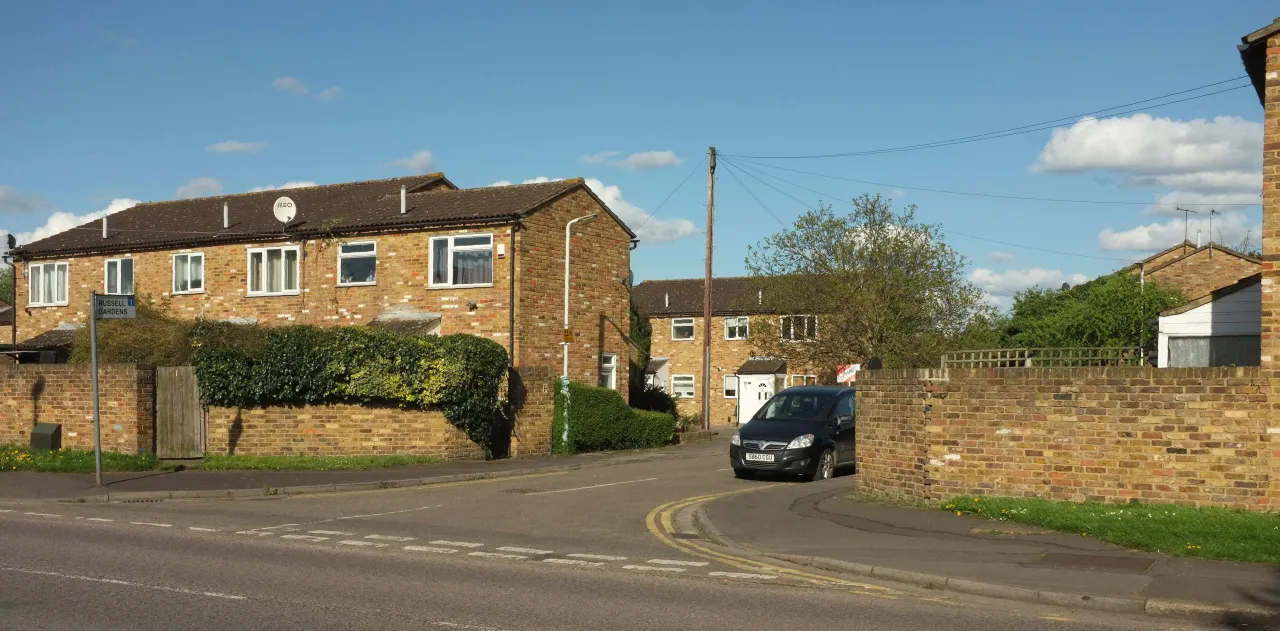 Housing on Russell Gardens in Sipson