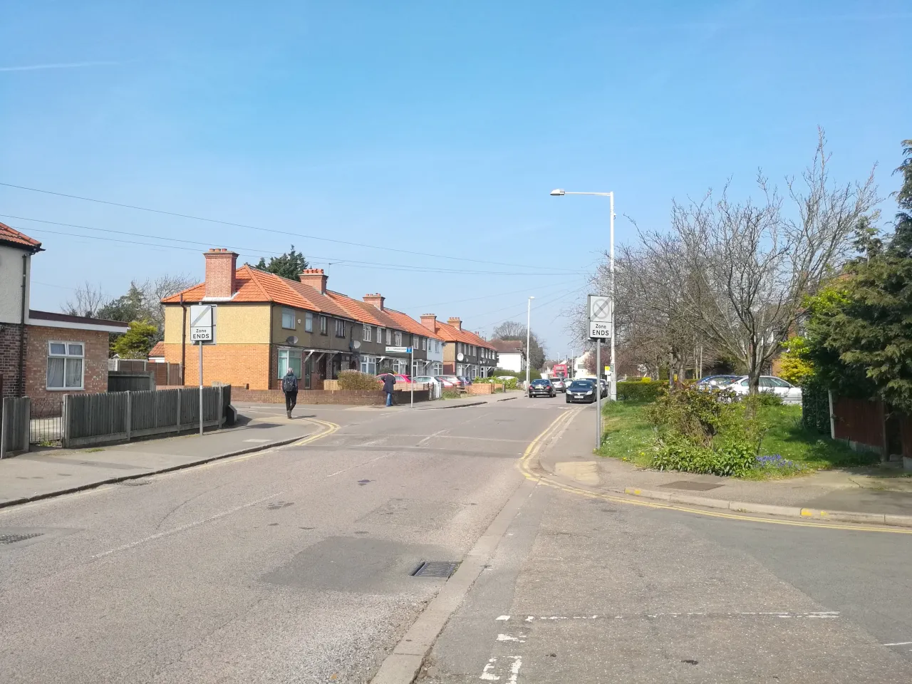 Terraced houses along Sipson Road (the A408)