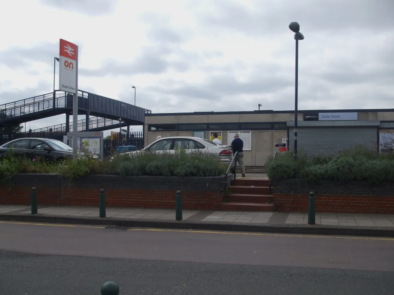 Slade Green railway station main entrance, DA8, London Borough of Bexley
