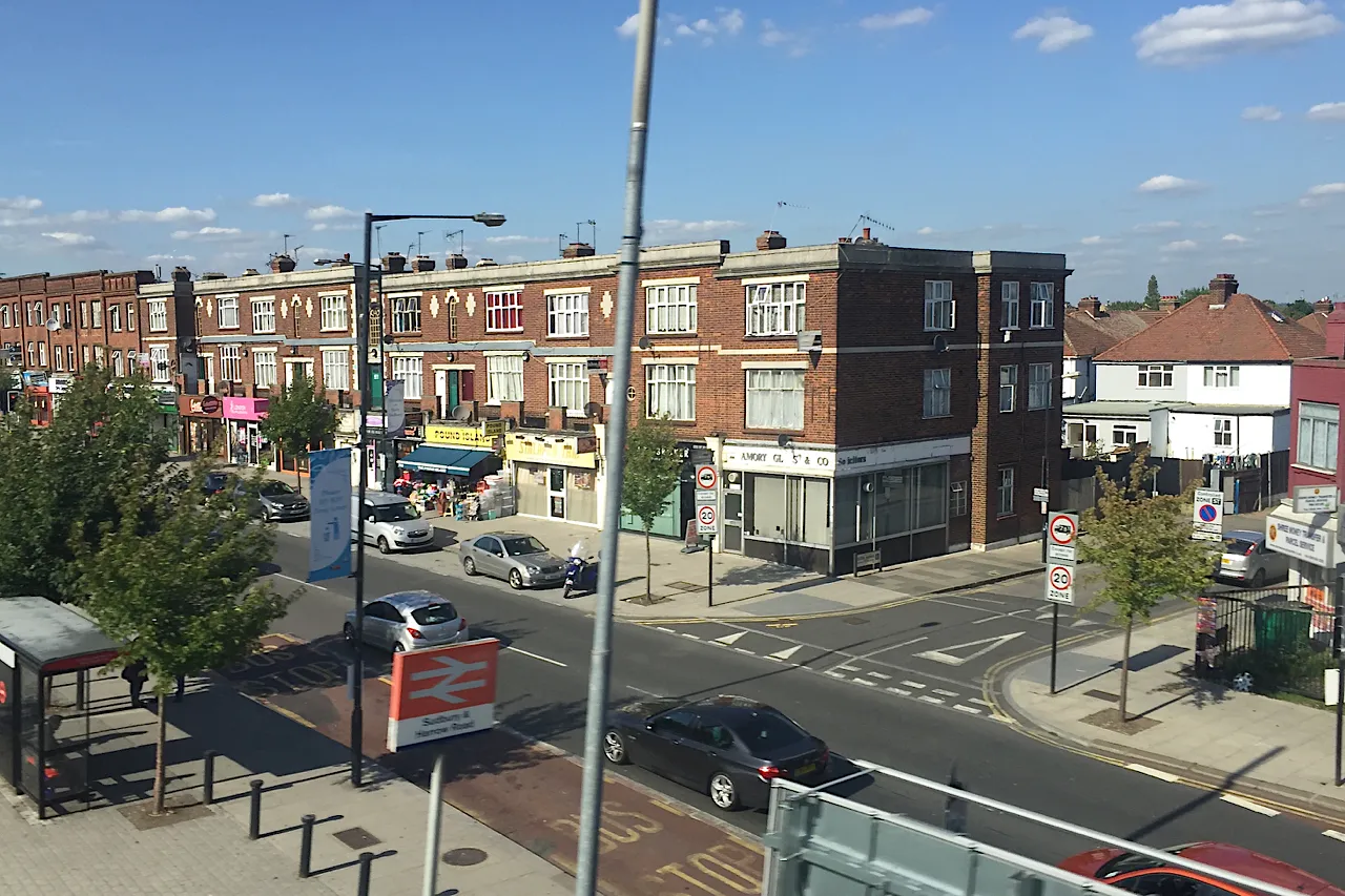 Parade of shops on Harrow Road, Sudbury, Brent
