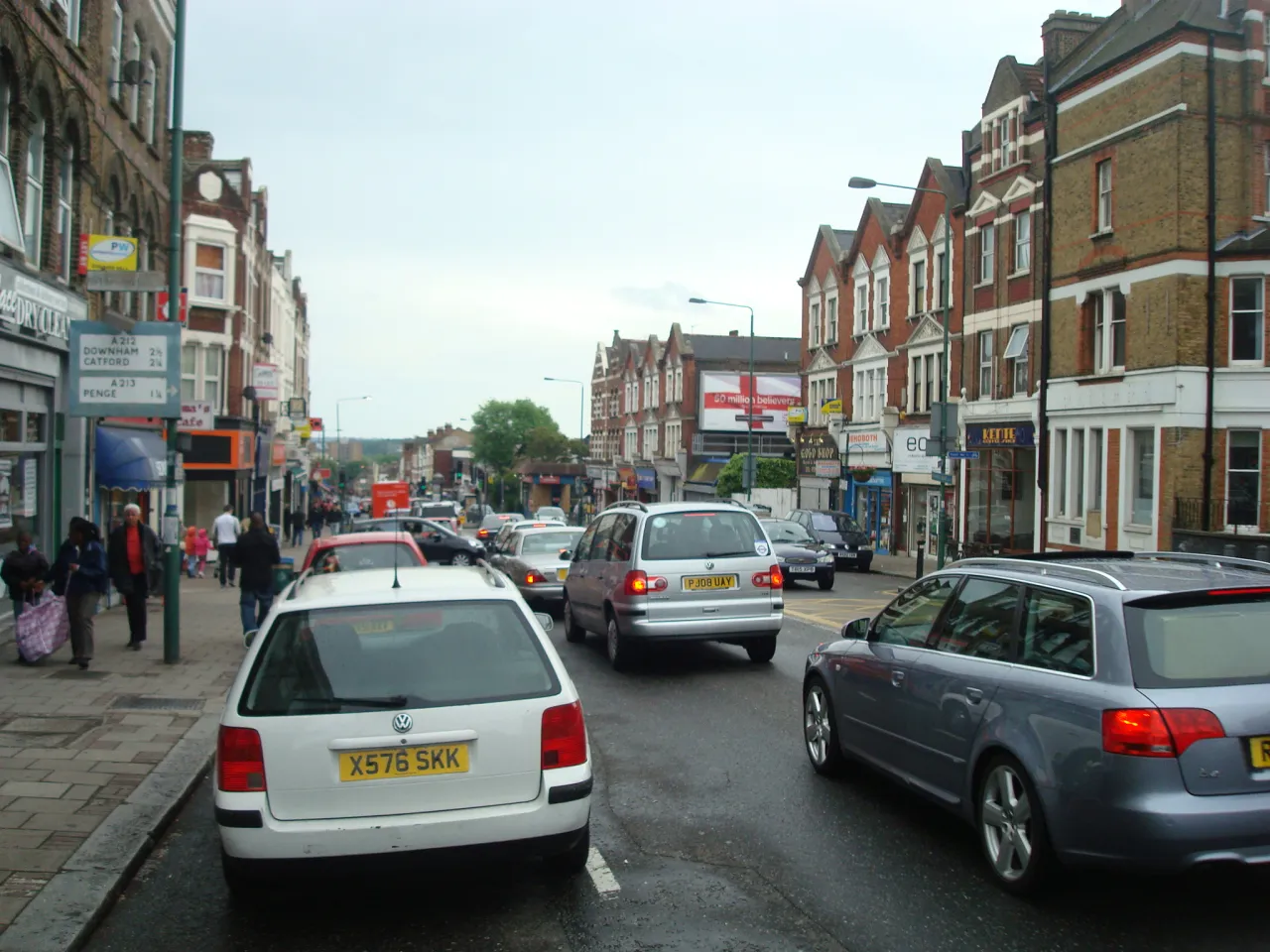 Sydenham Road, the high street through Sydenham, SE26