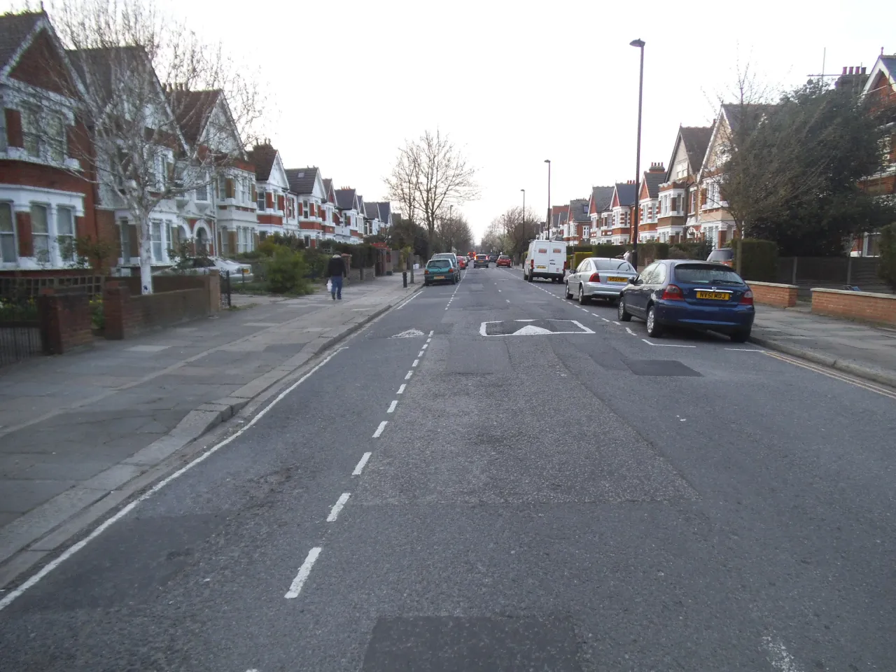 Twyford Avenue, a residential street of houses near West Acton in Acton, Ealing