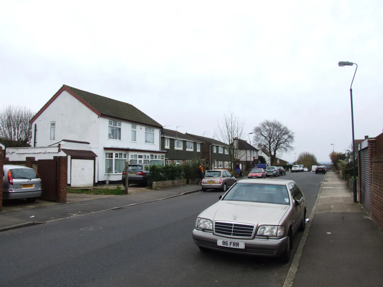 Westergate Road, a residential street in West Heath, SE2