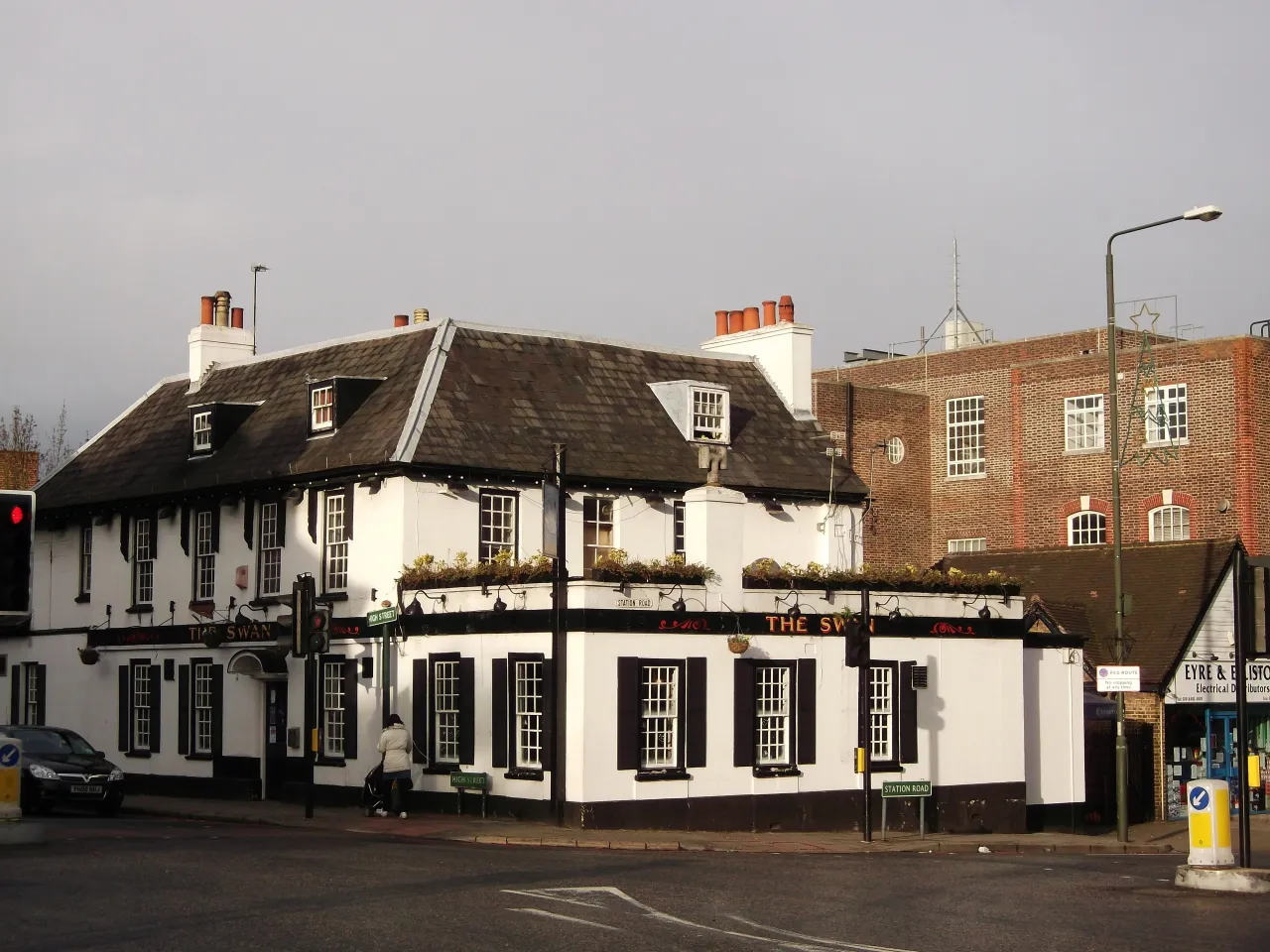 The Swan public house on a West Wickham street corner
