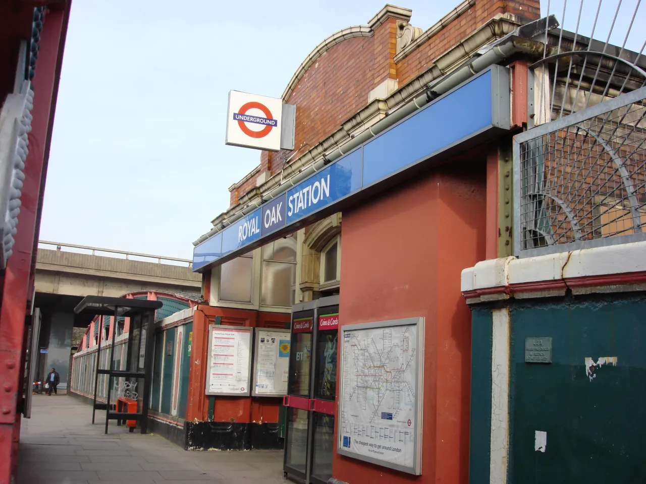 Royal Oak station entrance, near Westbourne Green